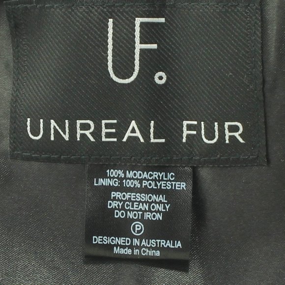 Unreal Fur Scarf Warm Winter Fall Black 39x5 inches - Picture 6 of 8